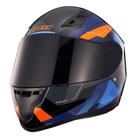 Capacete X11 Trust Pro Viseira Extra - 62 - Azul E Laranja