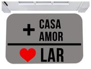 Capacho casa + amor = lar tapete para porta fofo divertido