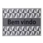 Capacho Decorativo Corttex Color Art Bem Vindo Cinza