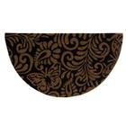 Capacho Meia Lua Fibra De Coco Base PVC 60x33cm - Komeco