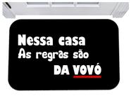 Capacho nessa casa as regras são da vovó tapete de porta