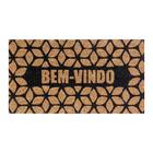 Capacho Retangular Fibra De Coco Base PVC 60x33cm - Komeco