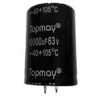 CAPACITOR ELETROLITICO 10000X63V - 10.000UF X 63V - 105º GRAUS - TOPMAY