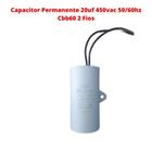 Capacitor Permanente 20uf 450vac 50 60hz Cbb60 2 Fios