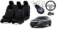 Capas Couro Top de Linha HR-V 2017-2024 + Volante + Chaveiro