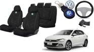 Capas de Bancos Exclusivas + Volante + Chaveiro Personalizado Volkswagen