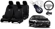 Capas Design Exclusivo Honda City 2016-2019 + Volante + Chaveiro