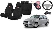 Capas Personalizadas Palio '05-'10 + Volante + Chaveiro - Original Fiat