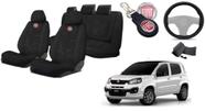 Capas Personalizadas Uno 2014-2021 + Capa Volante + Chaveiro - Kit