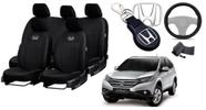 Capas Premium Personalizadas Honda CR-V 2012-2018 + Volante + Chaveiro - Aero Print