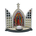 Capela Oratório Nossa Senhora de Guadalupe Vitral Com Porta Vela