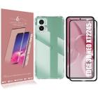 Capinha Celular Transparente Compativel Moto Edge 30 Neo 6.3 XT2245 + 2 Película Vidro 3d - Luiza Cell25