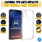 Capinha de Celular Compatível Motorola One Vison Ultra Anti Shock TPU Transparente Reforçada