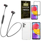 Capinha Galaxy M13 + Fone Bluetooth Hs-615 + Película 3D