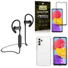 Capinha Galaxy M13 + Fone Bluetooth HS188 + Película 3D Armyshield