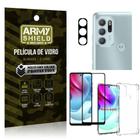 Capinha Moto G60S + Película De Câmera + Película 3D - Armyshield