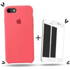 Capinha + Película de Vidro 3D Compatível Com iPhone 7 / 8 / SE 2020