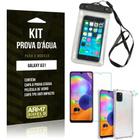 Capinha Prova D'Água Galaxy A31+Capinha Anti Shock+Película