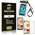 Capinha Prova D'água LG K61 + Capinha Anti Impacto + Película - Armyshield