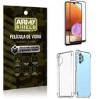 Capinha Samsung A32 4G Anti Shock + Película De Vidro 3D - Armyshield