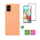 Capinha Silicone Tpu Para Celular Galaxy A71 + Película de Vidro 3D