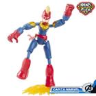 Capitã Marvel Boneca Bend and Flex Vingadores - Hasbro E7377