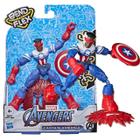 Capitão América Falcão Avengers Marvel Bend & Flex - Hasbro