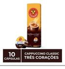 Cápsula Três Corações Cappuccino Classic Tradicional 10 Unid - 3 Corações