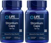 Cápsulas de estrôncio Supplement Life Extension 750 mg 90 cápsulas vegetais