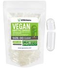 Cápsulas vazias XPRS Nutra tamanho 00 - 100 unidades Clear Vegan