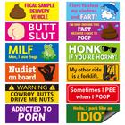 Car Magnet Beecten Funny Prank Waterproof, 12 unidades para adultos