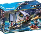 Caravela Toy Playmobil Redcoat com marinheiros, piratas e acessórios