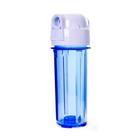 Carcaça Filtro Cavalete Caixa D'água Azul para refis de 9 3/4", 9 7/8" e 10", conexão rosca de 3/4"