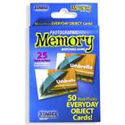 Card Game Stages Learning Materials Picture Memory 5x3cm Blue