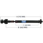 Cardan Completo Diant. S10/ Blaser 4x4 1997 A 2012 - LNG
