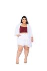 Cardigan Casaquinho Curto+ Shorts Plus Size KN08