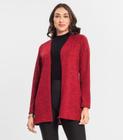 Cardigan Feminino Alongado Infinita Cor Vermelho