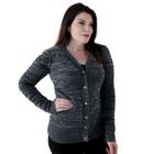 Cardigan Feminino Blusa Manga Longa Trico Botão Frio Casaco