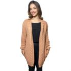 Cardigan Feminino Casaco Trico Trançado Kimono Inverno Frio