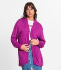 Cardigan Feminino Em Visco Tricot Rovitex Roxo