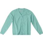 Cardigan Feminino Menina Infantil Verde Água Malwee Kids