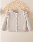 Cardigan Infantil Menina Tricô Bege Bebelzinha