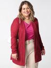 Cardigan Plus Size Feminino Em Tricô Cativa Mais C10558