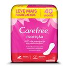 Carefree protetor diário proteção sem fragrância com 40 unidades - JOHNSON & JOHNSON