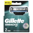 Carga aparelho barbear gillette mach3 com 2 unidades