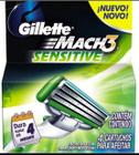 Carga Gillette Mach 3 Sensitive - 4 Unidades