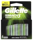 Carga Gillette Mach 3 Sensitive - Refil com 4 Unidades