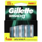 Carga Gillette Mach3 Regular Com 4Un - Pague 3 Leve 4