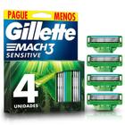 Carga Gillette Mach3 Sensitive Leve 4 Pague 3 - Mach 3