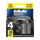 Carga para Gillette MACH3 Carbono com 4 unidades